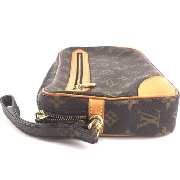 Pochette Hand Dragonne Monogram Canvas Clutch - Picture 8 of 12
